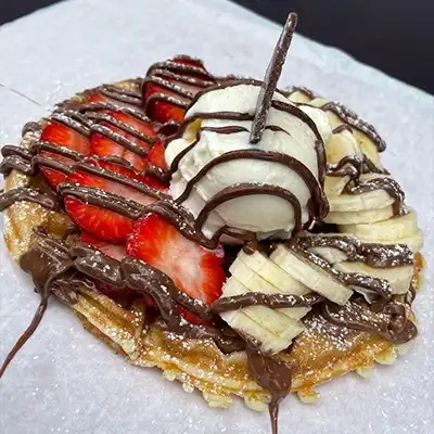 Nutella Strawberry Banana Croffle